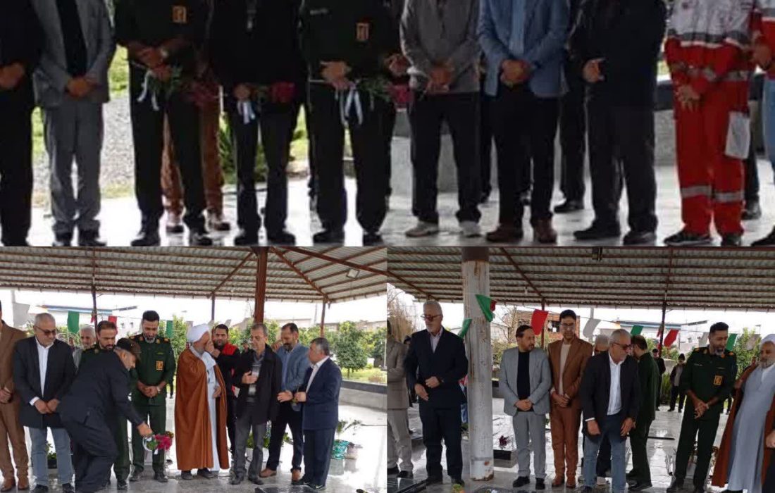 برگزاری آیین غبارروبی و عطرافشانی مزار شهدا در روستای رکنکلا