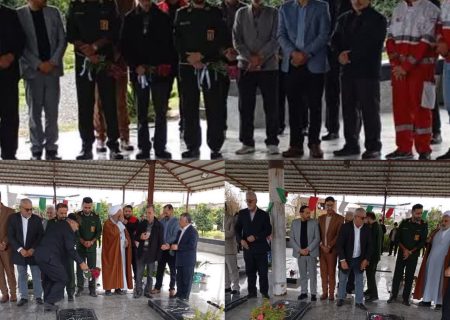 برگزاری آیین غبارروبی و عطرافشانی مزار شهدا در روستای رکنکلا