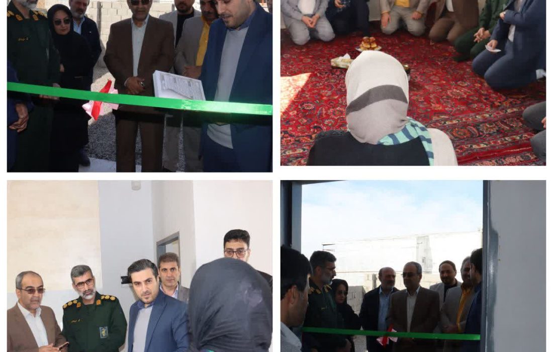 ساخت خانه محروم در سوخت‌آبندان با همت بسیج سازندگی سپاه شهرستان