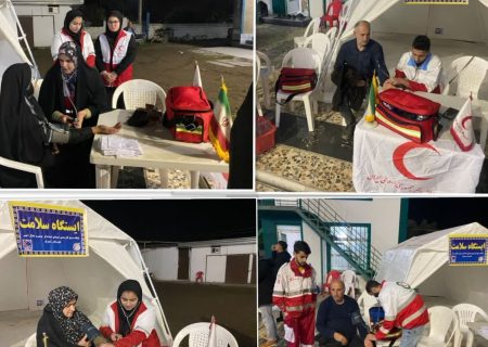 برگزاری ایستگاه سلامت توسط بسیجیان پایگاه شهدای امدادگر هلال احمر سیمرغ در روستای تنبلا